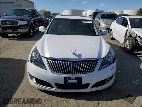 2014 Hyundai Equus Ultimate с VIN KMHGH4JH0EU084948, выставлен на аукционе Copart как лот 44762455 с пробегом 112 625 миль миль и Списание • Salvage title. История ставок и продаж доступна на DreamBid. Изображение 5.