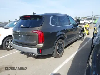 2023 Kia Telluride S with VIN 5XYP6DGC0PG334800, listed as a IAAI auction lot 42078611 with 27,486 mi miles and . Bid and sale history available at DreamBid. Image 4.