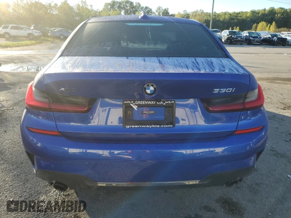 2021 BMW 3 Series 330i xDrive with VIN 3MW5R7J0XM8C14425, listed as a Copart auction lot 72910854 with 9,465 mi miles and Salvage Title. Bid and sale history available at DreamBid. Image 6.