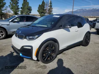 2018 BMW i3 s with VIN WBY7Z8C59JVB86959, listed as a Copart auction lot 45237195 with 76,335 mi miles and Salvage Title. Bid and sale history available at carsss.com. Image 1.