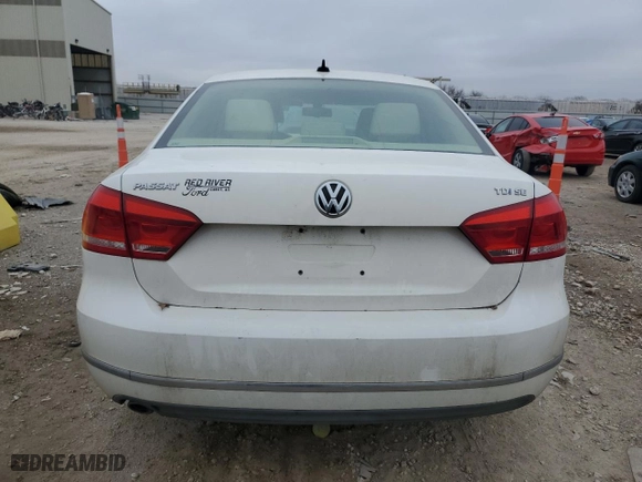 2013 Volkswagen Passat TDI SE w/Sunroof with VIN 1VWBN7A36DC131740, listed as a Copart auction lot 85496484 with NaN miles and Salvage Title. Bid and sale history available at carsss.com. Image 6.