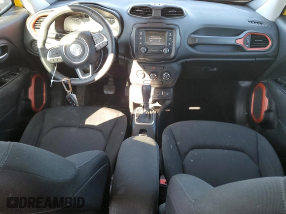 2018 Jeep Renegade Sport with VIN ZACCJBAB5JPH67893, listed as a Copart auction lot 42351905 with 44,358 mi miles and Salvage Title. Bid and sale history available at DreamBid. Image 8.