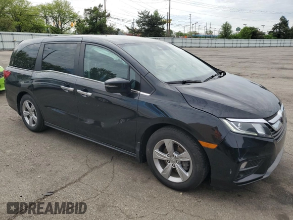 2019 Honda Odyssey EX with VIN 5FNRL6H50KB025079, listed as a Copart auction lot 53685495 with 118,998 mi miles and Salvage title. Bid and sale history available at DreamBid. Image 4.