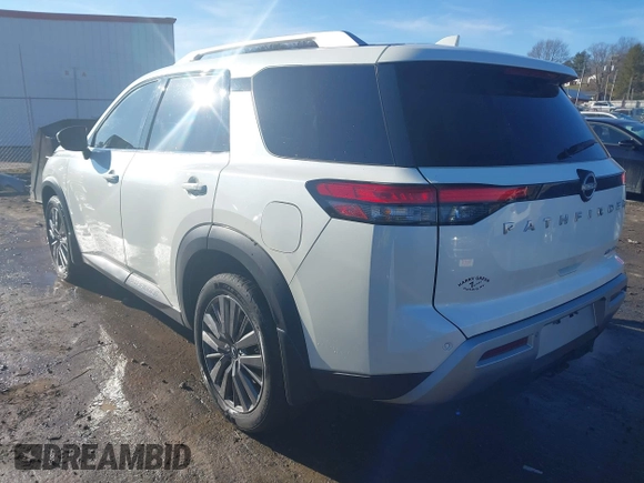 2022 Nissan Pathfinder SL with VIN 5N1DR3CD4NC255923, listed as a IAAI auction lot 41576437 with 30,751 mi miles and . Bid and sale history available at DreamBid. Image 3.