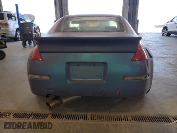 2005 Nissan 350Z Enthusiast with VIN JN1AZ34D45M609202, listed as a Copart auction lot 52929955 with 158,626 mi miles and Salvage Title. Bid and sale history available at carsss.com. Image 6.