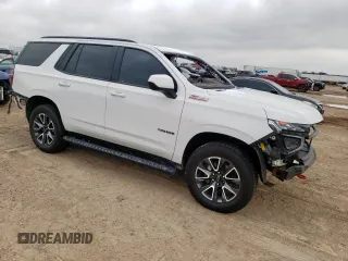 2023 Chevrolet Tahoe Z71 with VIN 1GNSKPKD6PR120121, listed as a Copart auction lot 58223505 with 67,210 mi miles and Salvage title. Bid and sale history available at DreamBid. Image 4.