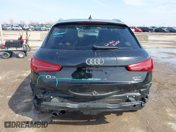 2016 Audi Q3 Premium Plus with VIN WA1EFCFS9GR018740, listed as a IAAI auction lot 41564117 with 38,303 mi miles. Bid and sale history available at carsss.com. Image 17.