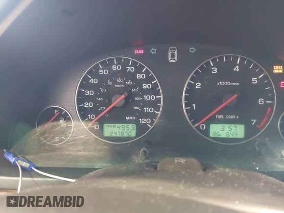 2003 Subaru Legacy Outback with VIN 4S3BH665336643354, listed as a IAAI auction lot 42014630 with 247,870 mi miles and . Bid and sale history available at DreamBid. Image 7.