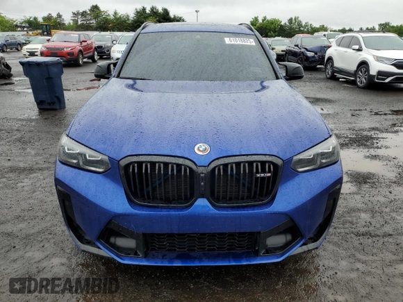 2023 BMW X3 M with VIN 5YM13EC05P9R94131, listed as a Copart auction lot 61018825 with 9,366 mi miles and Salvage title. Bid and sale history available at DreamBid. Image 5.