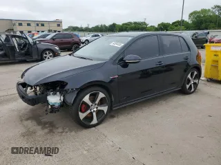 2015 Volkswagen Golf GTI SE with VIN 3VW5T7AU7FM032812, listed as a Copart auction lot 54594495 with 67,789 mi miles and Salvage Title. Bid and sale history available at carsss.com. Image 1.