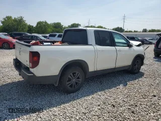2019 Honda Ridgeline Sport with VIN 5FPYK3F12KB032801, listed as a Copart auction lot 59238595 with 41,000 mi miles and Salvage title. Bid and sale history available at DreamBid. Image 3.