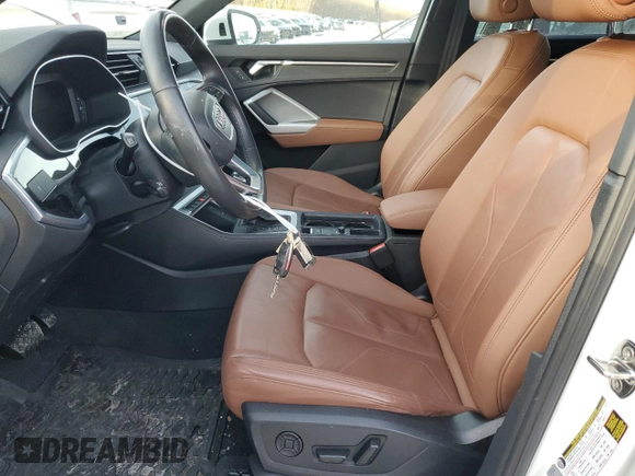 2022 Audi Q3 Premium with VIN WA1AUCF32N1002159, listed as a Copart auction lot 86177364 with 29,458 mi miles and Salvage Title. Bid and sale history available at carsss.com. Image 7.