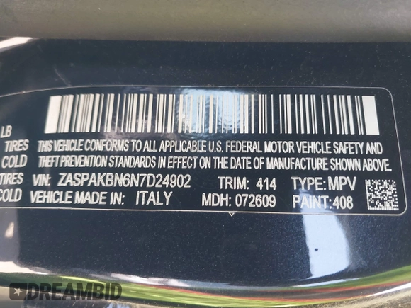 2022 Alfa Romeo Stelvio Veloce z VIN ZASPAKBN6N7D24902, wystawiony jako IAAI lot #42225536 z przebiegiem 87 377 mil mil oraz . Historia ofert i sprzedaży dostępna na DreamBid. Obrazek 9.