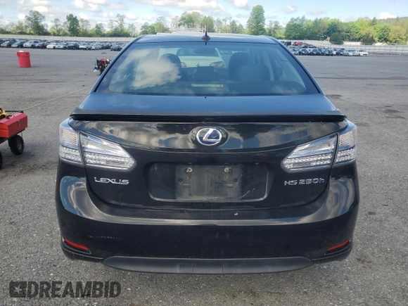 2010 Lexus HS 250h with VIN JTHBB1BA1A2037173, listed as a Copart auction lot 55878985 with 200,238 mi miles and Clean Title. Bid and sale history available at DreamBid. Image 6.