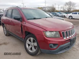 2014 Jeep Compass Sport with VIN 1C4NJCBBXED914002, listed as a IAAI auction lot 41775152 with 103,411 mi miles. Bid and sale history available at carsss.com. Image 1.