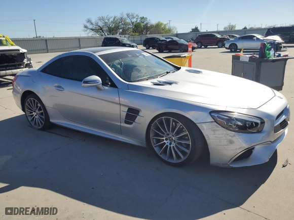 2019 Mercedes-Benz SL with VIN WDDJK6GA1KF055546, listed as a Copart auction lot 50494525 with 23,765 mi miles and Salvage Title. Bid and sale history available at carsss.com. Image 4.