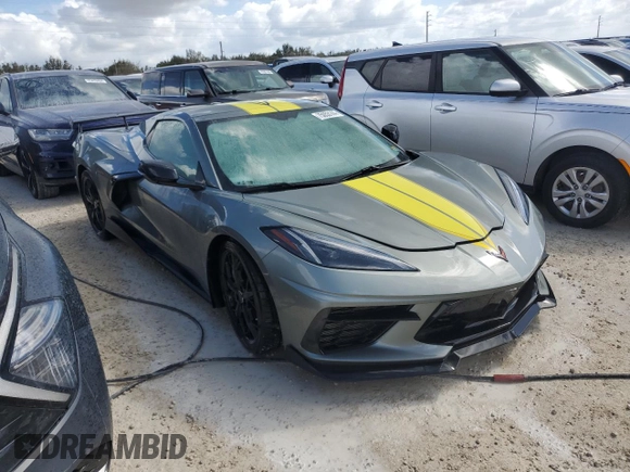 2022 Chevrolet Corvette 3LT with VIN 1G1YC3D49N5106278, listed as a Copart auction lot 75053144 with 0 mi miles and Salvage Title. Bid and sale history available at carsss.com. Image 4.