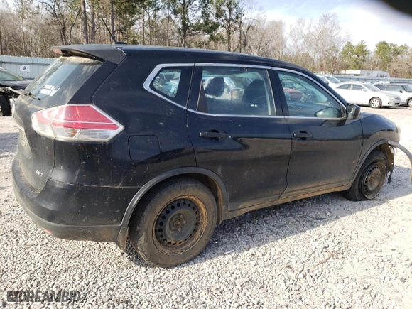 2016 Nissan Rogue SV with VIN KNMAT2MV5GP594325, listed as a Copart auction lot 47031955 with 104,882 mi miles and Salvage Title. Bid and sale history available at carsss.com. Image 3.
