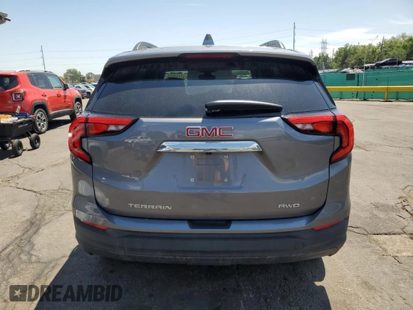 2020 GMC Terrain SLE with VIN 3GKALTEV0LL105070, listed as a Copart auction lot 63434055 with 75,991 mi miles and Clean title. Bid and sale history available at DreamBid. Image 6.