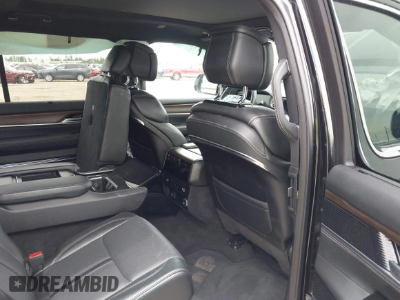 2024 Jeep Grand Wagoneer with VIN 1C4SJSEP3RS109884, listed as a IAAI auction lot 42603585 with 43,344 mi miles and . Bid and sale history available at DreamBid. Image 8.