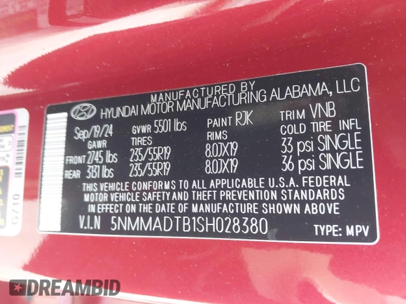 2025 Genesis GV70 2.5T z VIN 5NMMADTB1SH028380, wystawiony jako IAAI lot #42228271 z przebiegiem 2 860 mil mil oraz . Historia ofert i sprzedaży dostępna na DreamBid. Obrazek 9.