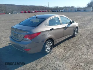 2012 Hyundai Accent GLS with VIN KMHCT4AE3CU114931, listed as a IAAI auction lot 41751304 with 166,831 mi miles. Bid and sale history available at carsss.com. Image 4.