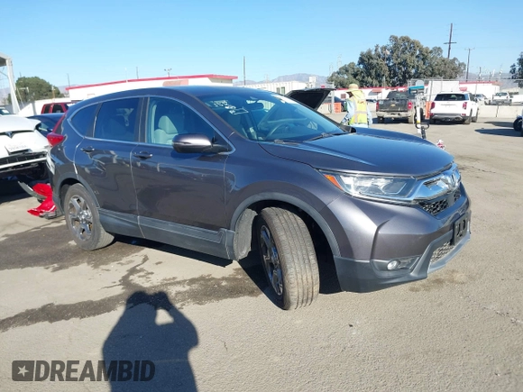 2019 Honda CR-V EX with VIN 5J6RW1H57KA044404, listed as a IAAI auction lot 41329013 with 45,923 mi miles. Bid and sale history available at carsss.com. Image 1.