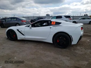2017 Chevrolet Corvette Z51 3LT with VIN 1G1YM2D70H5118356, listed as a Copart auction lot 72786214 with Not provided miles and Salvage title. Bid and sale history available at DreamBid. Image 2.