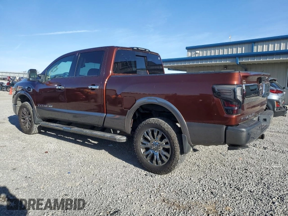 2016 Nissan Titan Platinum Reserve z VIN 1N6BA1F23GN509157, wystawiony jako Copart lot #50180435 z przebiegiem 135 035 mil mil oraz Czysty tytuł • Clean title. Historia ofert i sprzedaży dostępna na DreamBid. Obrazek 2.