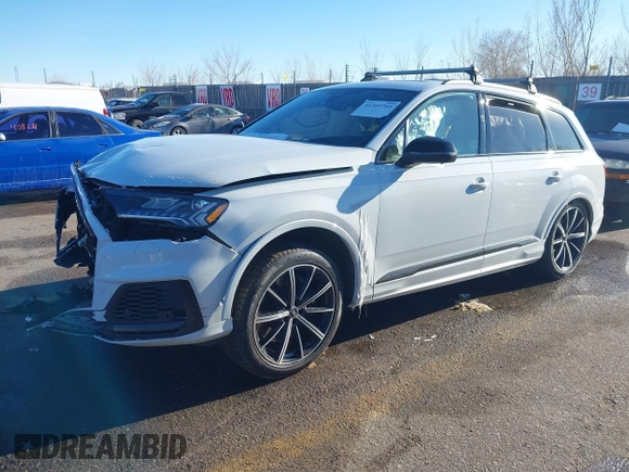 2020 Audi SQ7 z VIN WA1VWAF73LD010561, wystawiony jako IAAI lot #41344764 z przebiegiem Nie podano mil oraz . Historia ofert i sprzedaży dostępna na DreamBid. Obrazek 17.