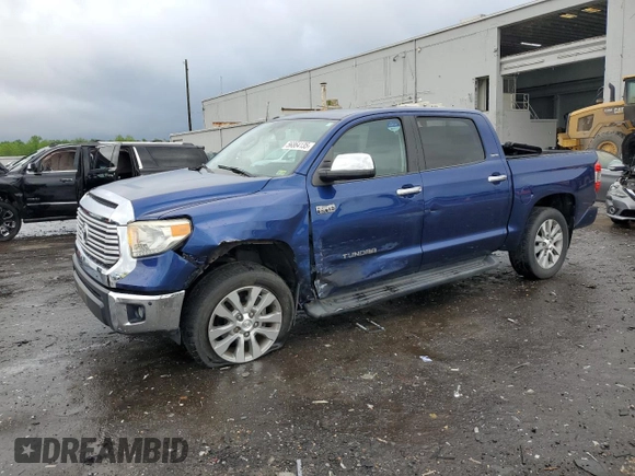 2014 Toyota Tundra Limited z VIN 5TFHY5F1XEX371819, wystawiony jako Copart lot #56864135 z przebiegiem 111 248 mil mil oraz Szkoda całkowita • Salvage title. Historia ofert i sprzedaży dostępna na DreamBid. Obrazek 1.