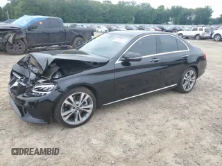 2019 Mercedes-Benz C 300 with VIN 55SWF8DB3KU317826, listed as a Copart auction lot 58099425 with 104,303 mi miles and Salvage title. Bid and sale history available at DreamBid. Image 1.