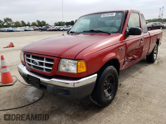 2001 Ford Ranger XL with VIN 1FTYR14V91PB18321, listed as a Copart auction lot 66154153 with 250,367 mi miles and Salvage Title. Bid and sale history available at carsss.com. Image 1.