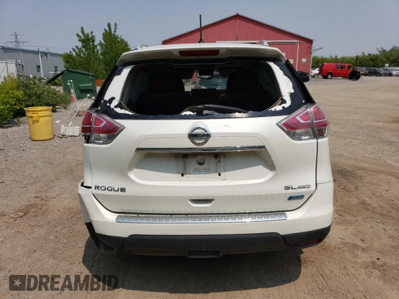 2015 Nissan Rogue SL z VIN 5N1AT2MV9FC754935, wystawiony jako Copart lot #59198955 z przebiegiem 180 001 mil mil oraz Szkoda całkowita • Salvage title. Historia ofert i sprzedaży dostępna na DreamBid. Obrazek 6.