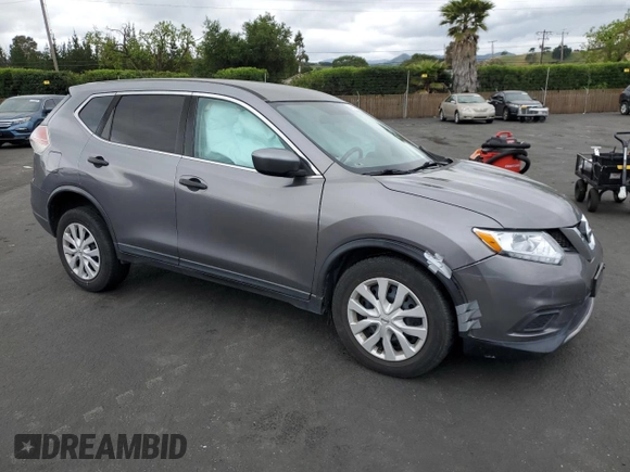 2016 Nissan Rogue SV with VIN KNMAT2MV7GP668330, listed as a Copart auction lot 54624175 with 157,146 mi miles and Salvage Title. Bid and sale history available at carsss.com. Image 4.