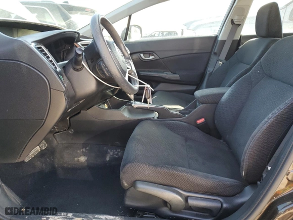 2013 Honda Civic Sdn LX with VIN 19XFB2F57DE010895, listed as a Copart auction lot 49574075 with 152,246 mi miles and Salvage Title. Bid and sale history available at carsss.com. Image 7.