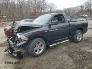 2012 Ram 1500 Express with VIN 3C6JD7AT2CG280229, listed as a Copart auction lot 48588635 with 91,019 mi miles and Salvage Title. Bid and sale history available at carsss.com. Image 1.