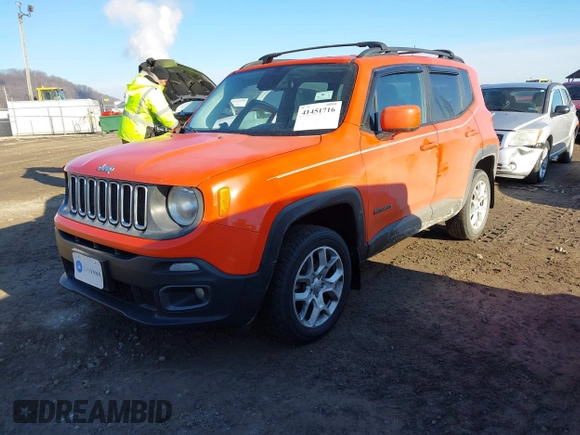 2015 Jeep Renegade Latitude with VIN ZACCJBBT2FPB22309, listed as a IAAI auction lot 41451716 with 93,027 mi miles and . Bid and sale history available at DreamBid. Image 17.