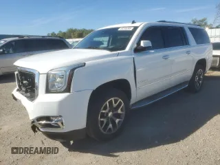2015 GMC Yukon XL Denali with VIN 1GKS2JKJ6FR264217, listed as a Copart auction lot 49255285 with 166,307 mi miles and Salvage Title. Bid and sale history available at carsss.com. Image 1.