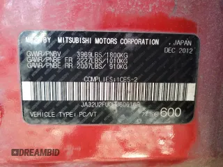 2013 Mitsubishi Lancer ES with VIN JA32U2FU0DU606169, listed as a Copart auction lot 48869484 with 172,758 mi miles and Salvage Title. Bid and sale history available at DreamBid. Image 12.