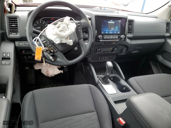 2022 Nissan Frontier S with VIN 1N6ED1CM5NN624981, listed as a Copart auction lot 44170554 with 36,249 mi miles and Salvage Title. Bid and sale history available at carsss.com. Image 8.
