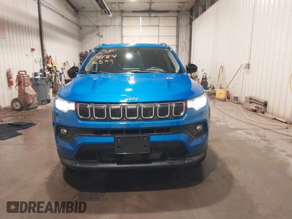 2022 Jeep Compass Latitude Lux с VIN 3C4NJDFB8NT194788, выставлен на аукционе IAAI как лот 41846599 с пробегом 9 269 миль миль и . История ставок и продаж доступна на DreamBid. Изображение 12.