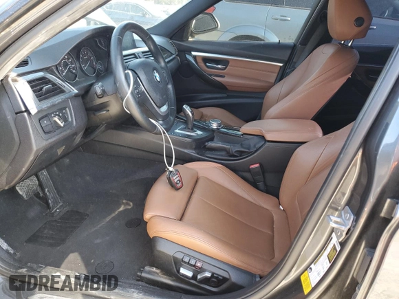 2016 BMW 3 Series 328i with VIN WBA8E9C52GK647432, listed as a Copart auction lot 48344095 with 77,960 mi miles and Salvage Title. Bid and sale history available at DreamBid. Image 7.