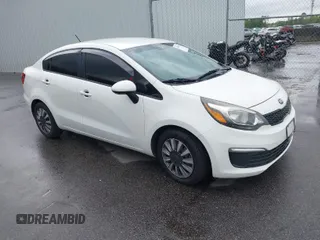2016 Kia Rio LX with VIN KNADM4A37G6605014, listed as a IAAI auction lot 41950724 with 97,337 mi miles. Bid and sale history available at carsss.com. Image 1.
