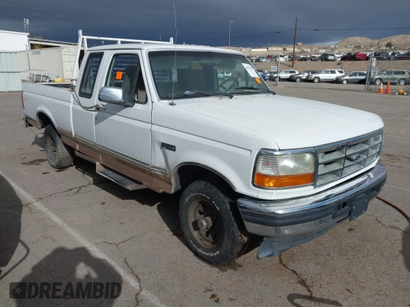 1996 Ford F-150 with VIN 1FTEX14N9TKA35772, listed as a IAAI auction lot 40963486 with 1 mi miles. Bid and sale history available at carsss.com. Image 1.