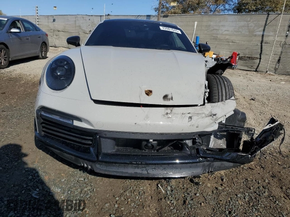 2024 Porsche 911 Turbo with VIN WP0AD2A91RS253671, listed as a Copart auction lot 43981045 with 12,844 mi miles and Salvage Title. Bid and sale history available at carsss.com. Image 5.