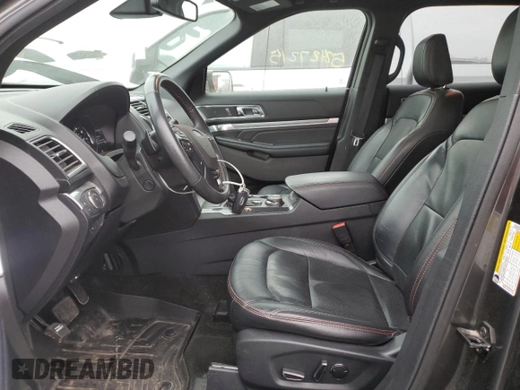2018 Ford Explorer Sport with VIN 1FM5K8GT6JGA24211, listed as a Copart auction lot 52427215 with 71,788 mi miles and Salvage Title. Bid and sale history available at DreamBid. Image 7.