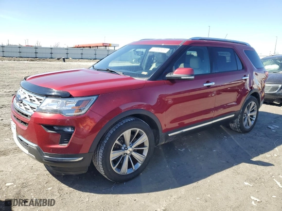 2018 Ford Explorer Limited with VIN 1FM5K7F81JGA21577, listed as a Copart auction lot 47380505 with 164,737 mi miles and Salvage Title. Bid and sale history available at carsss.com. Image 1.