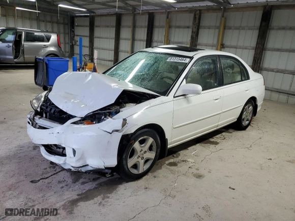 2004 Honda Civic EX with VIN 2HGES26854H515538, listed as a Copart auction lot 81315464 with 213,728 mi miles and Clean Title. Bid and sale history available at carsss.com. Image 1.
