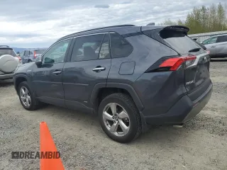 2020 Toyota RAV4 Hybrid Limited with VIN 2T3DWRFV0LW075076, listed as a Copart auction lot 52705445 with 45,236 mi miles and Salvage Title. Bid and sale history available at carsss.com. Image 2.
